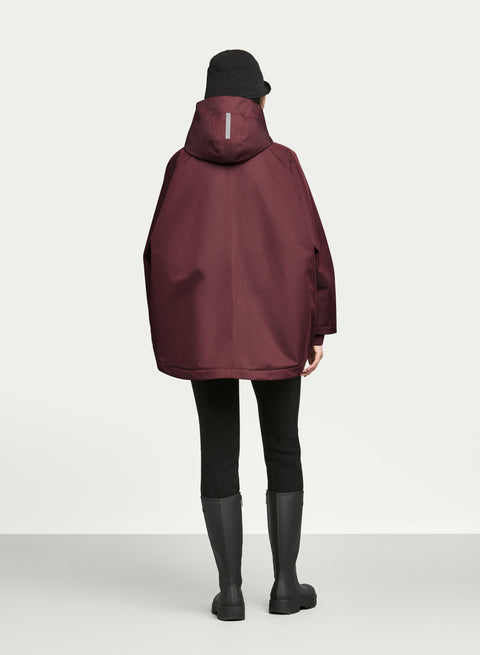 g-lab PURE Jacke in Burgundy mit abgerundetem Saum und modernem Design